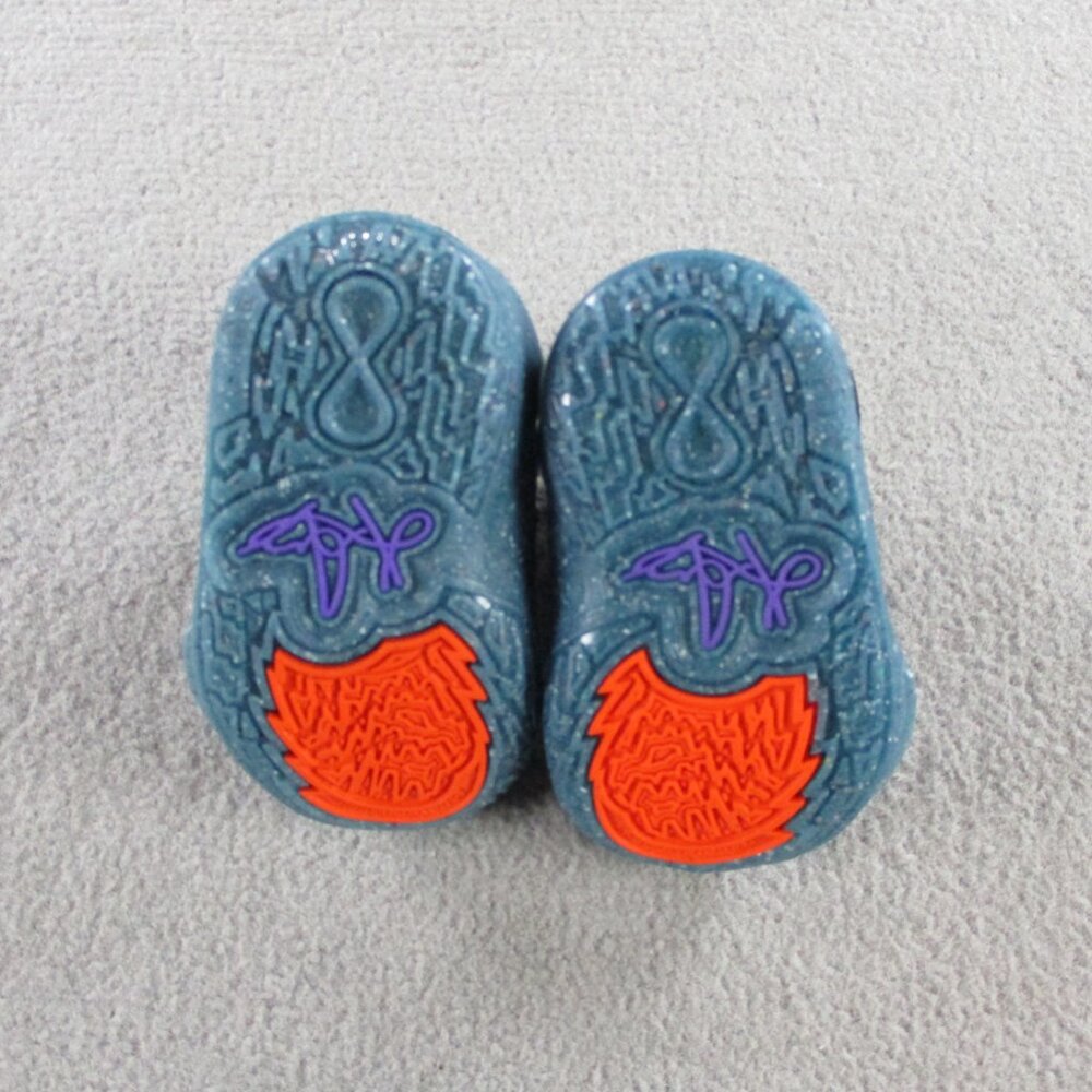Nike Toddlers 2C Kyrie Infinity SE Photo Bl/Purple/Rush Org/Blk DM3896 410 - Picture 5 of 6